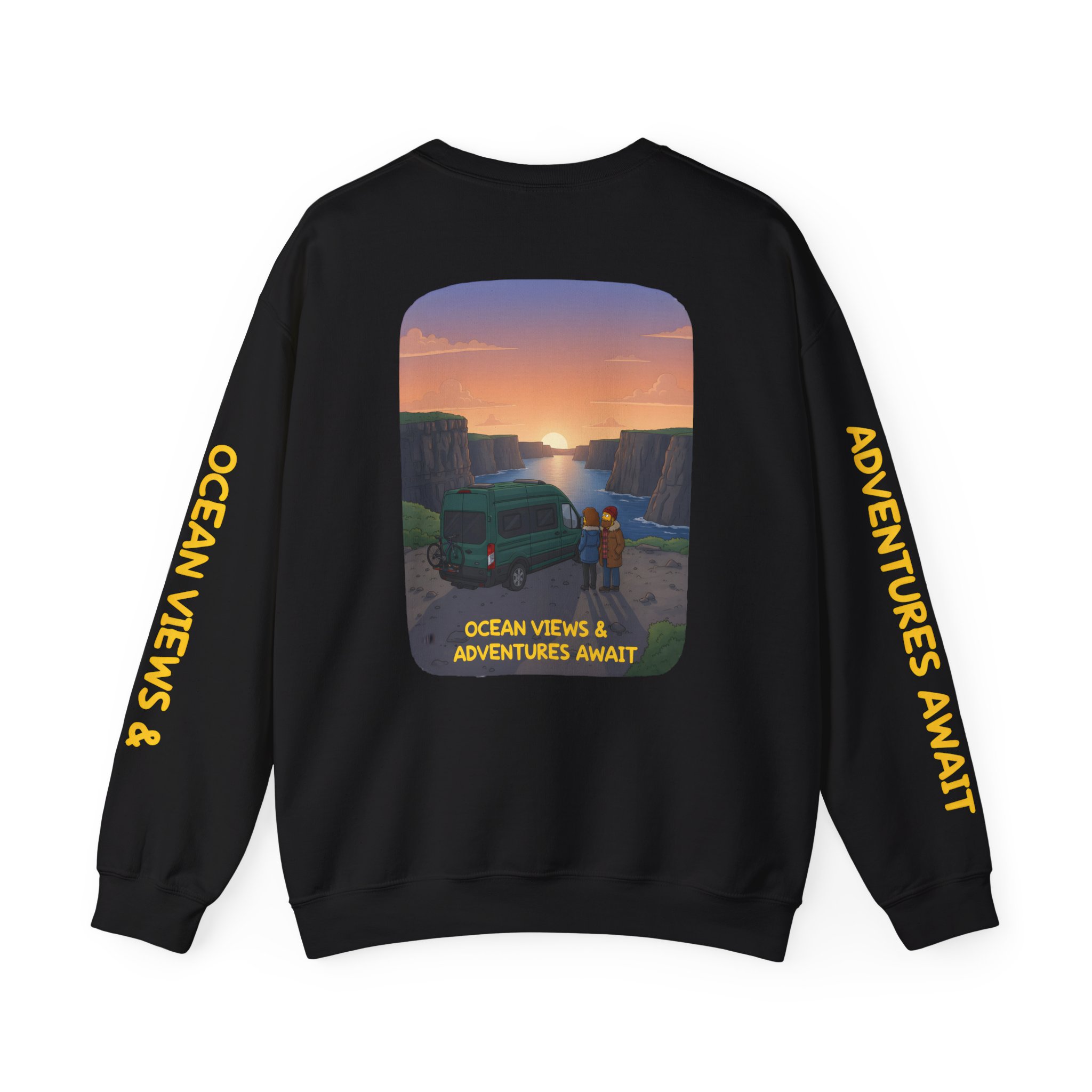 9945135833876006267_2048.jpeg Unisex Heavy Blend™ Crewneck Sweatshirt — "Ocean Views-Adventures Awaits" Design Sitcom-Line