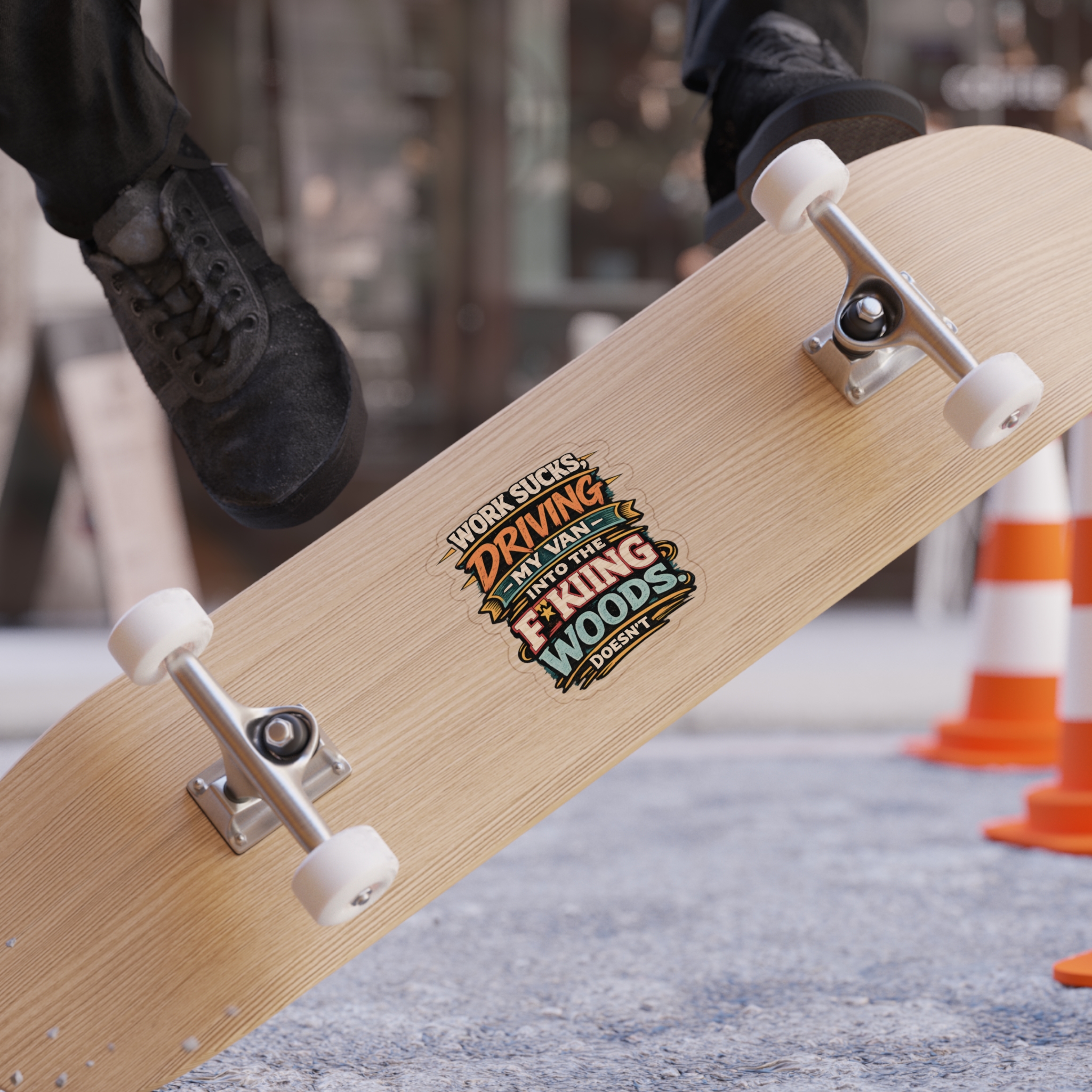 9953513769331712215_2048.jpeg Transparent Outdoor Stickers – "Work Sucks" Design F**K-Line