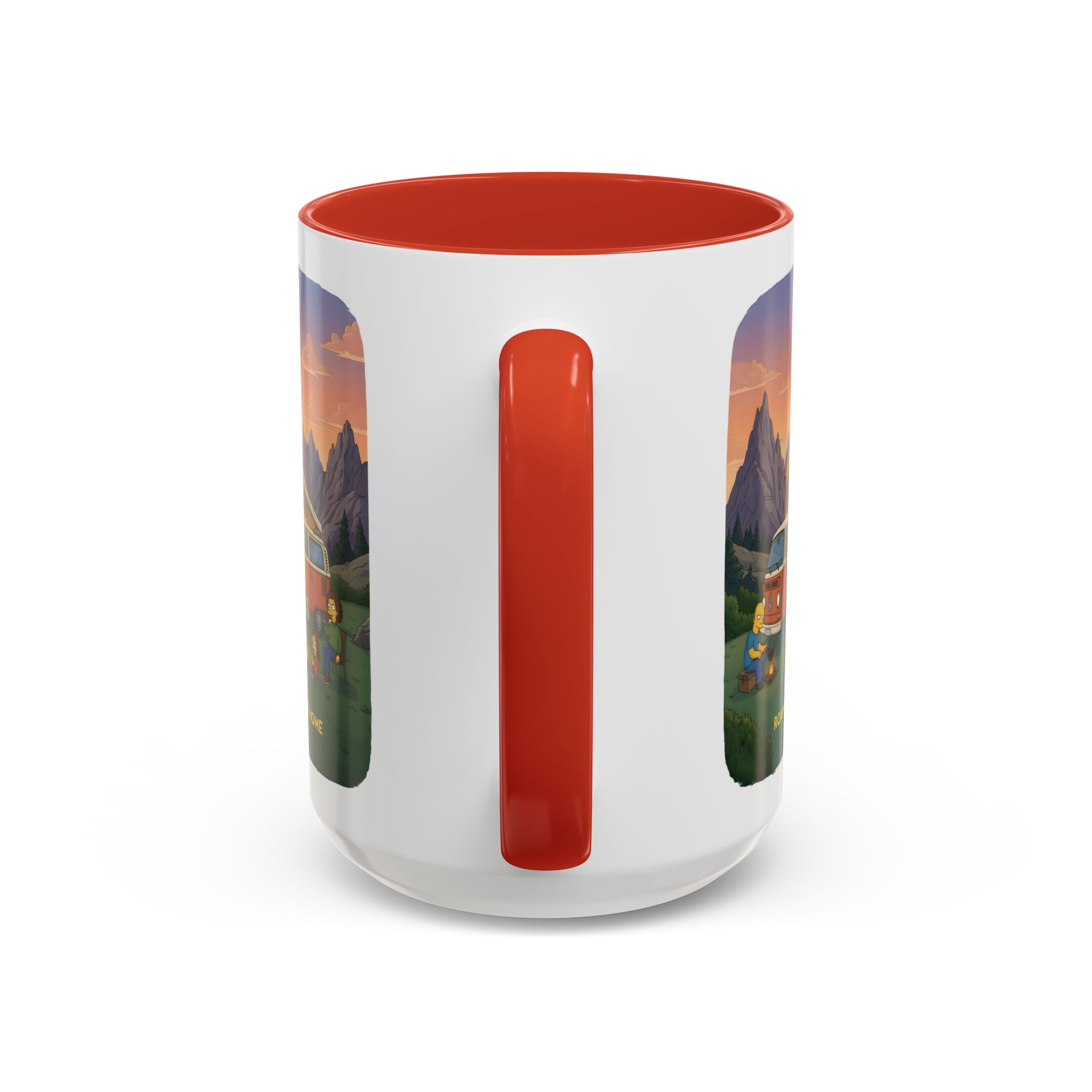 Accent Coffee Mug (11, 15oz) — "Roam Sweet Home" Design Sitcom-Line