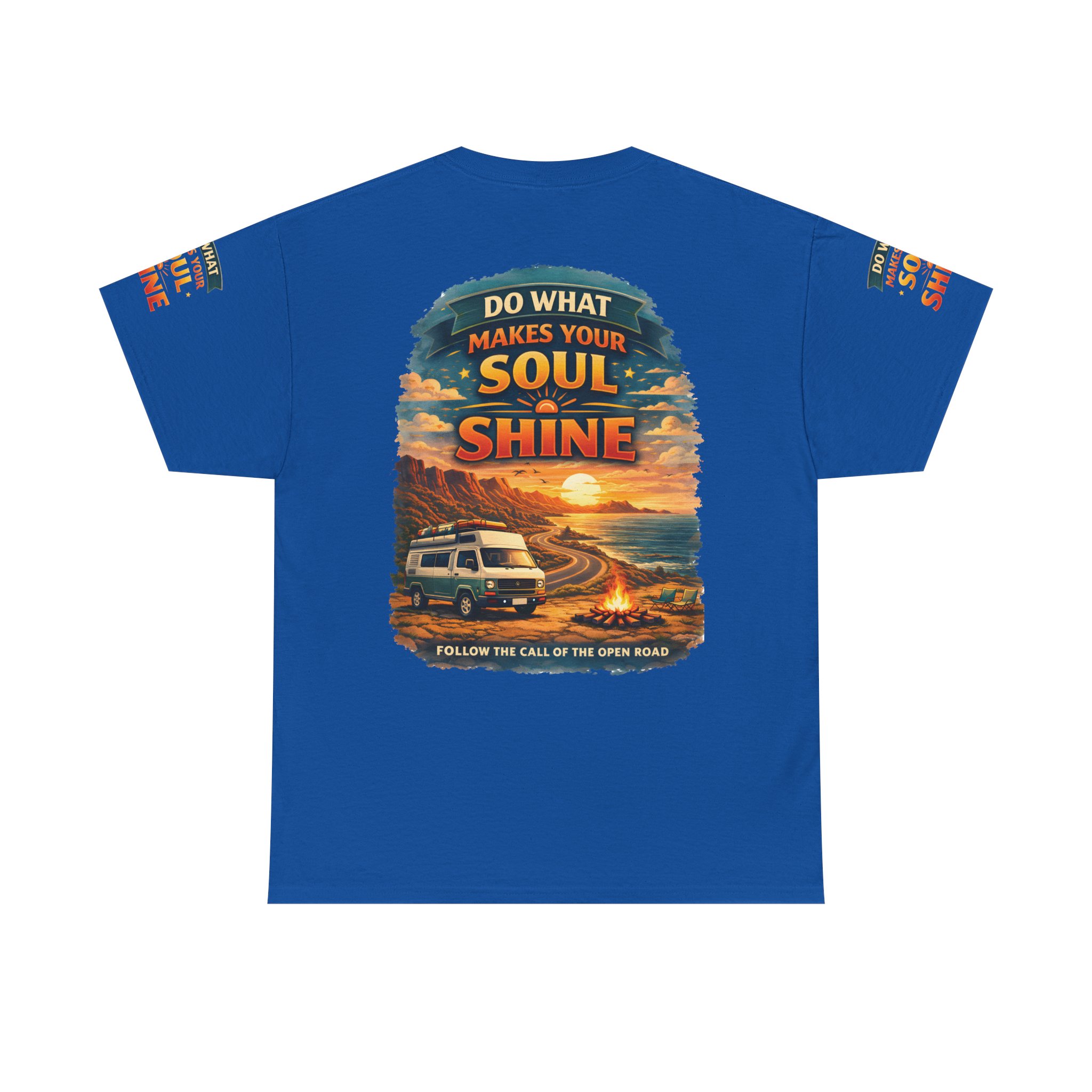 Unisex Heavy Cotton Tee — "Do What Makes Your Soul Shine" Design Scenic-Line