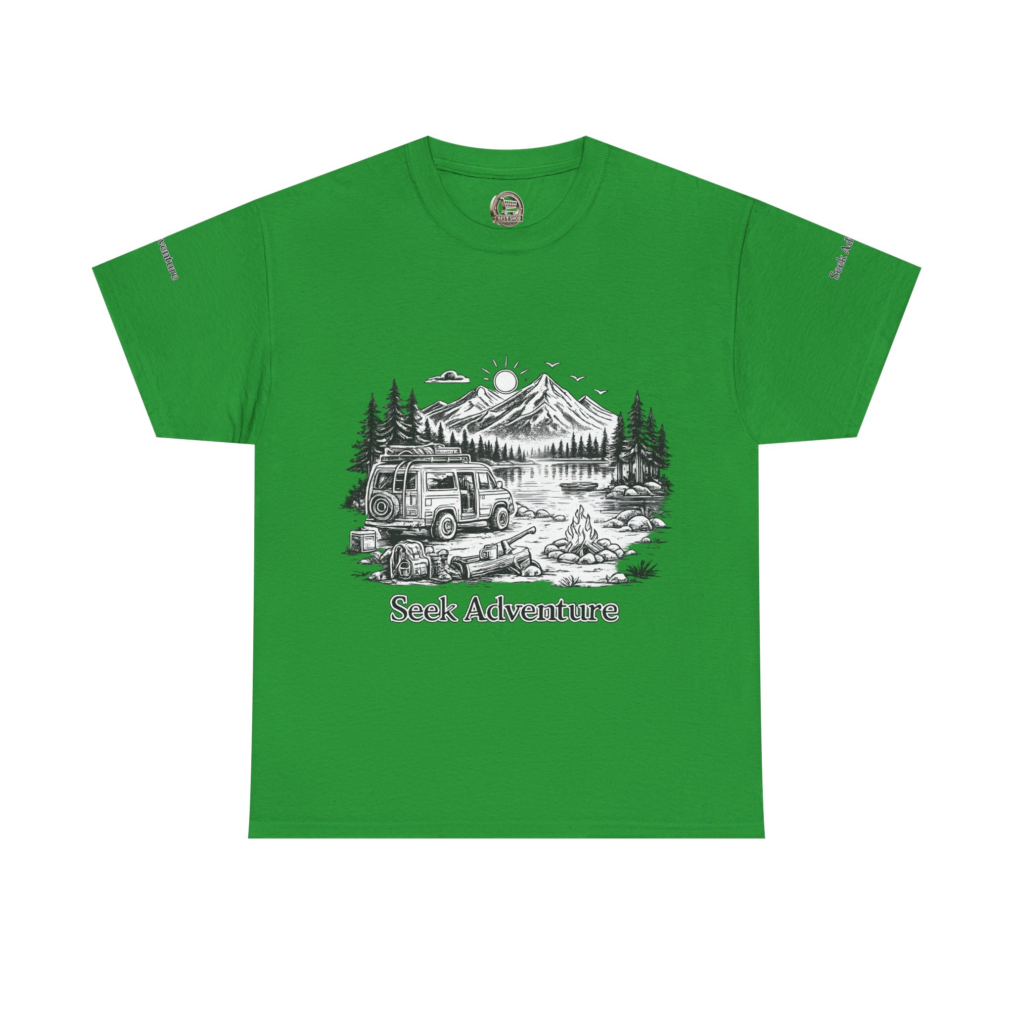 9979397233896225694_2048.jpeg Unisex Heavy Cotton Tee — "Seek Adventure" Design Minimal-Line