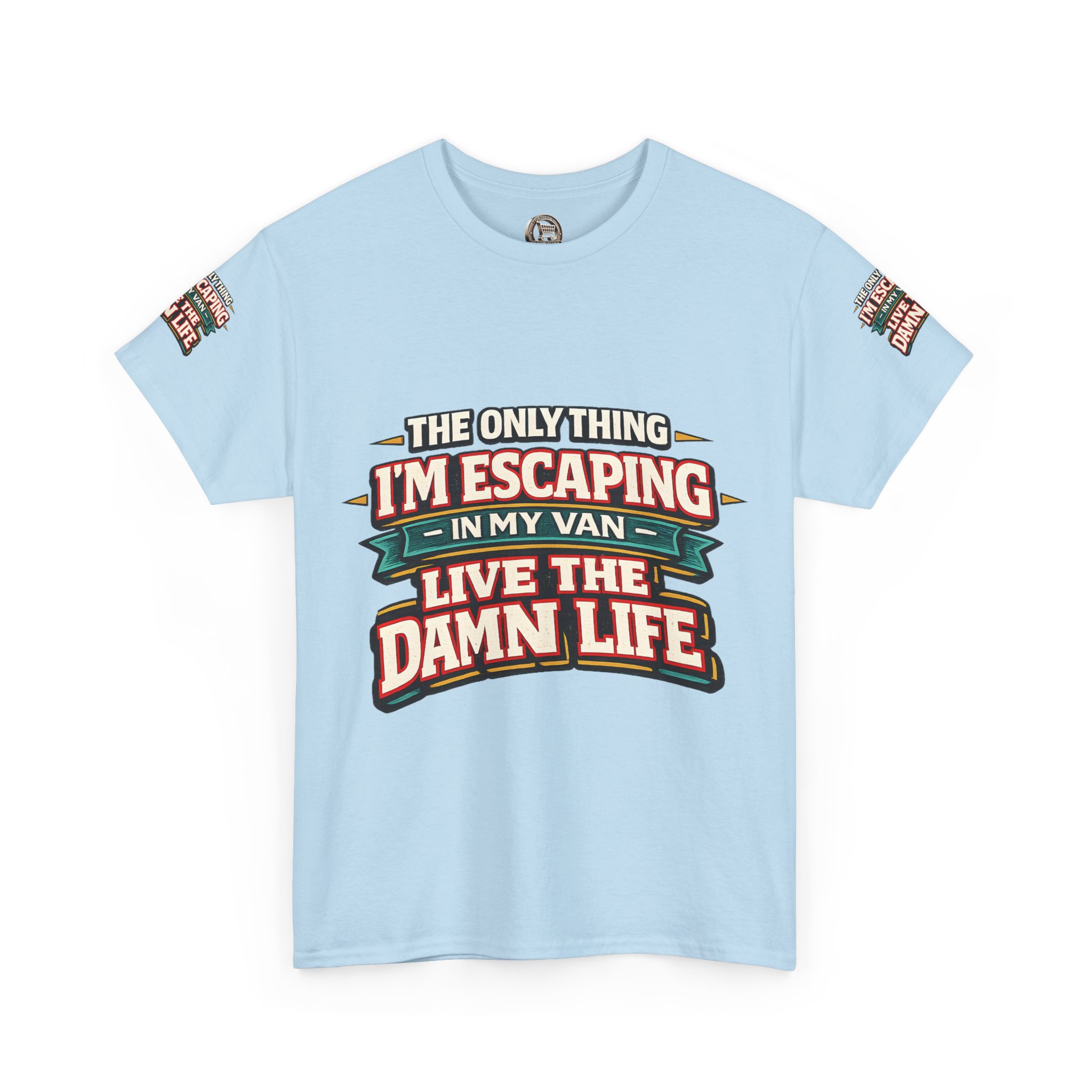 Unisex Heavy Cotton Tee — "The Only Thing I´m Escaping" Design F**K-Line