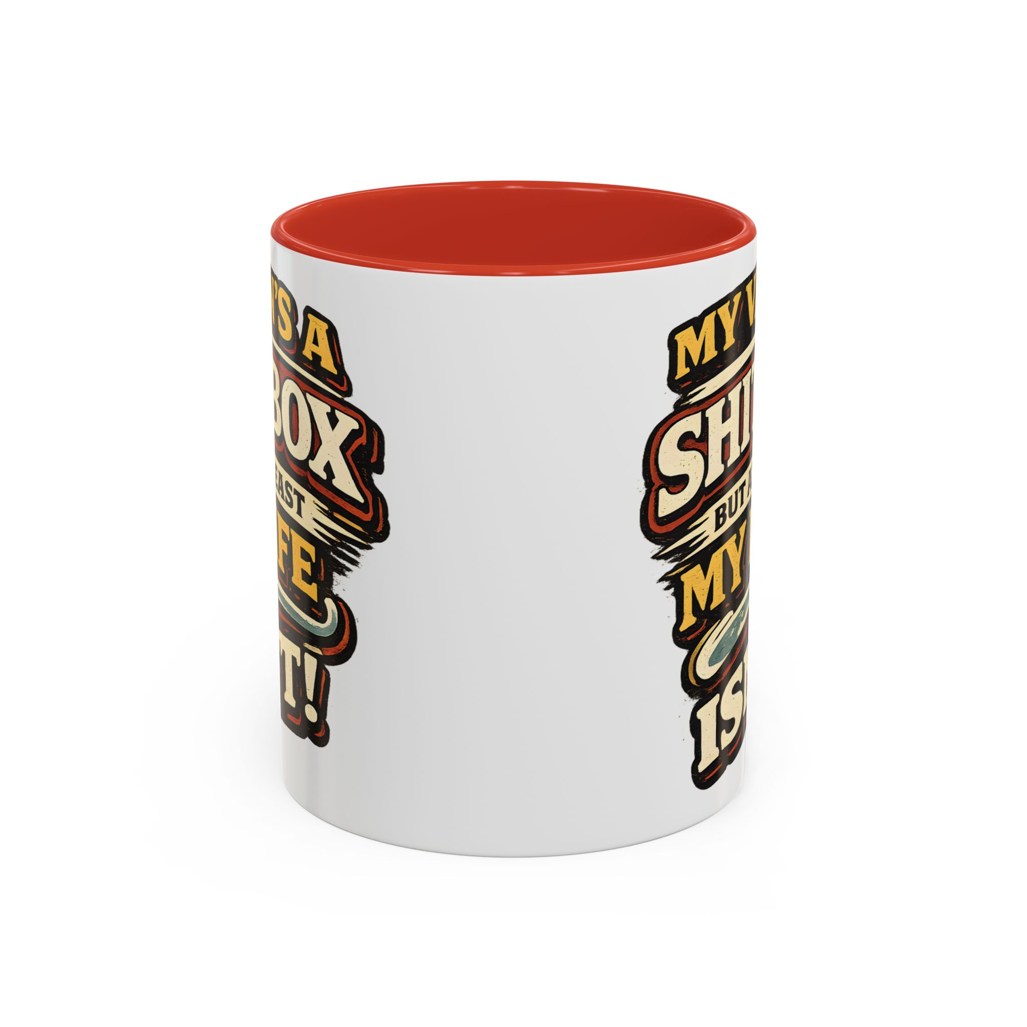 Accent Coffee Mug (11, 15oz) — "My Van`s A Shitbox" Design F**K-Line