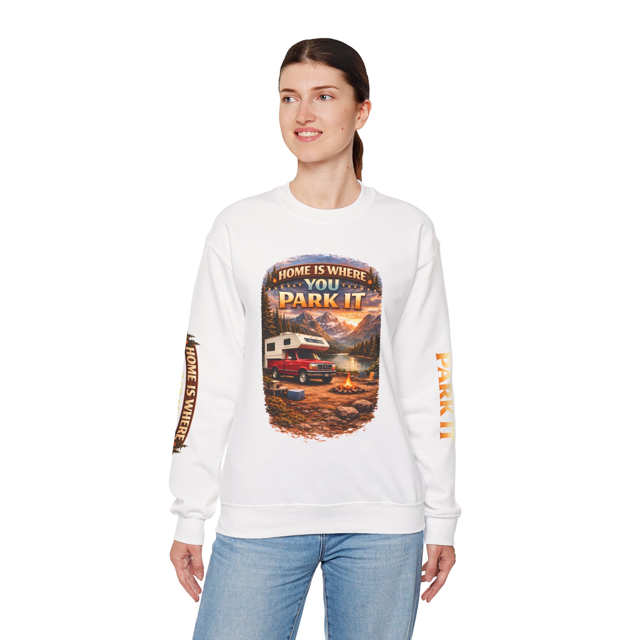 "Gift" Engraved Oak Charcuterie Board with Cheese Tools — "Home Is Where You Park It-But Christmas Is Where You Unwrap The Adventure - Merry Van-mas"