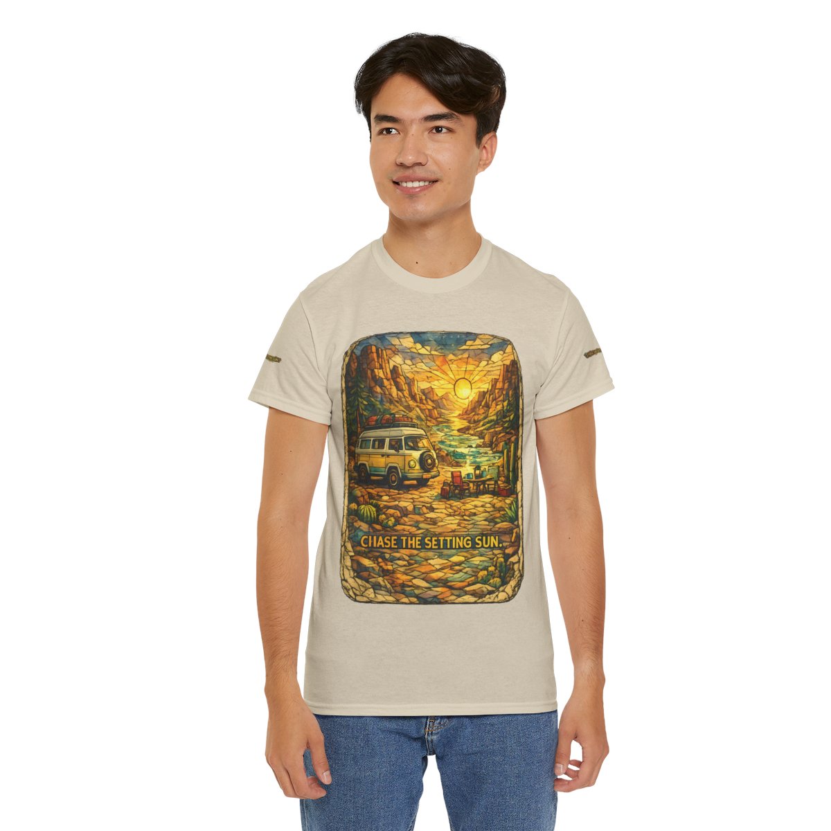 T-Shirt — "Adventure Awaits-Go Where You Feel Most Alive" (Front + Back Printed) Outdoor Travel Tee