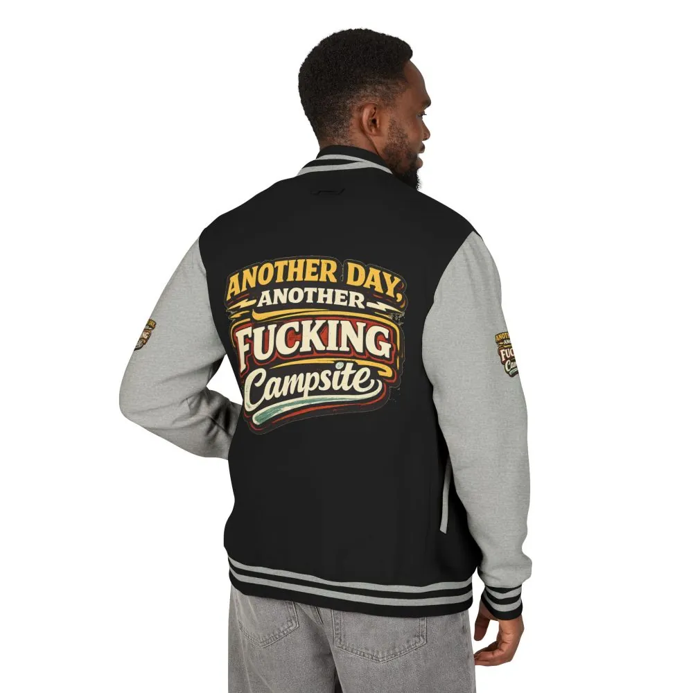 Unisex Heavyweight Letterman Jacket — "Another Day" Design F**K-Line