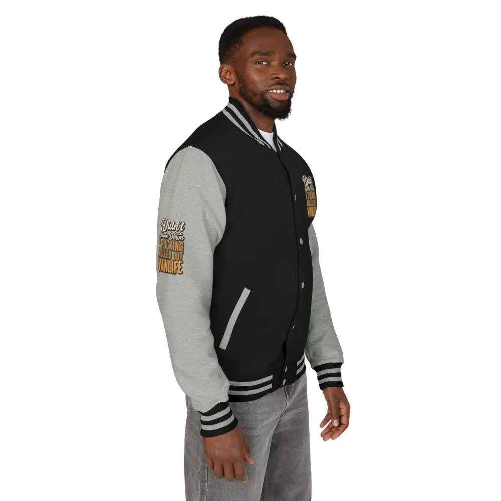 Unisex Heavyweight Letterman Jacket — "Dind´t Settle Down" Design F**K-Line