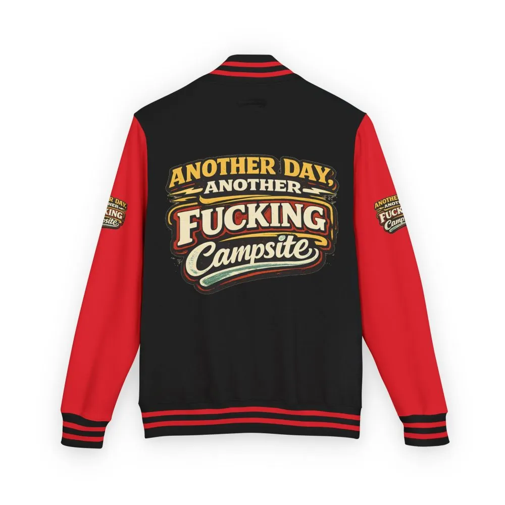 Unisex Heavyweight Letterman Jacket — "Another Day" Design F**K-Line