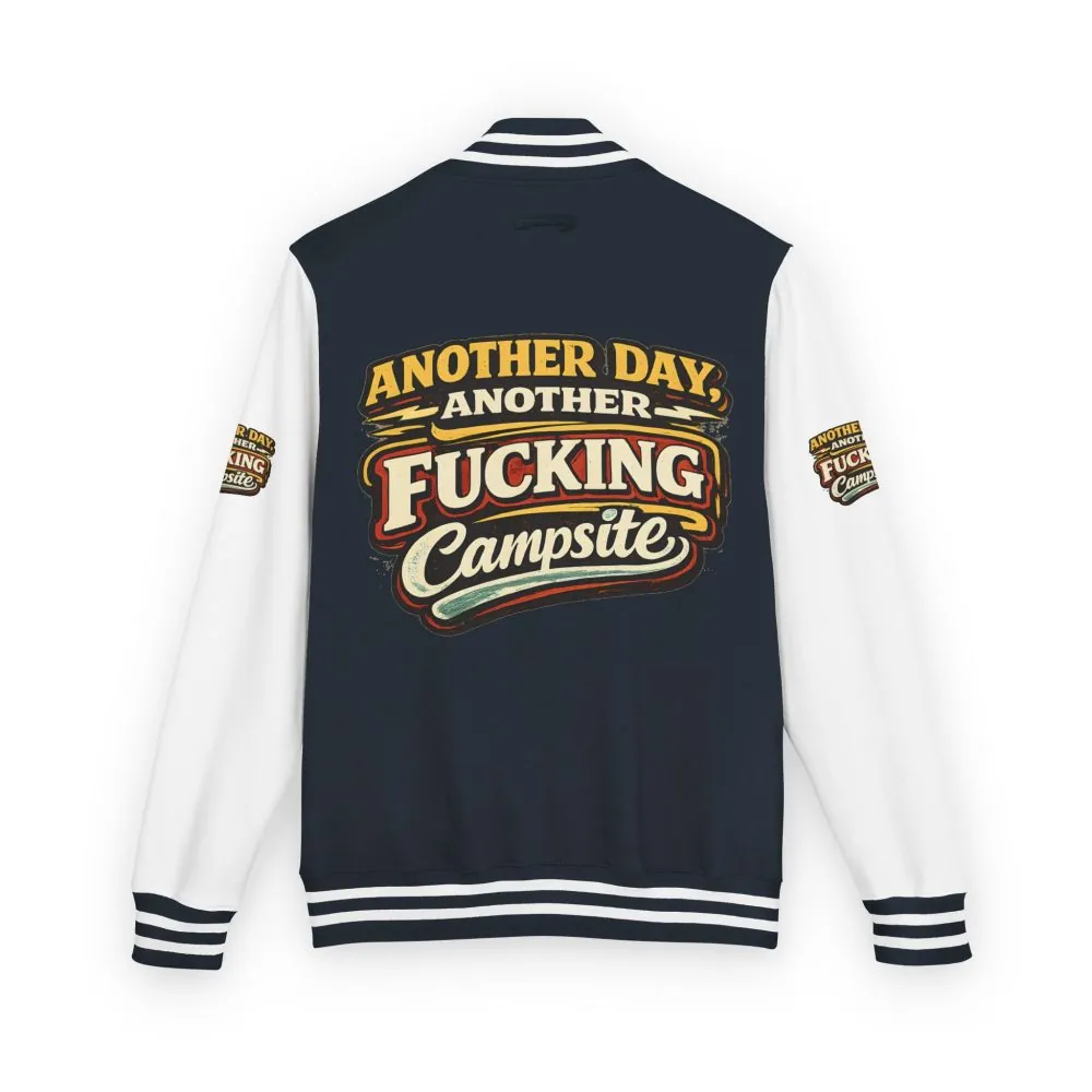 Unisex Heavyweight Letterman Jacket — "Another Day" Design F**K-Line
