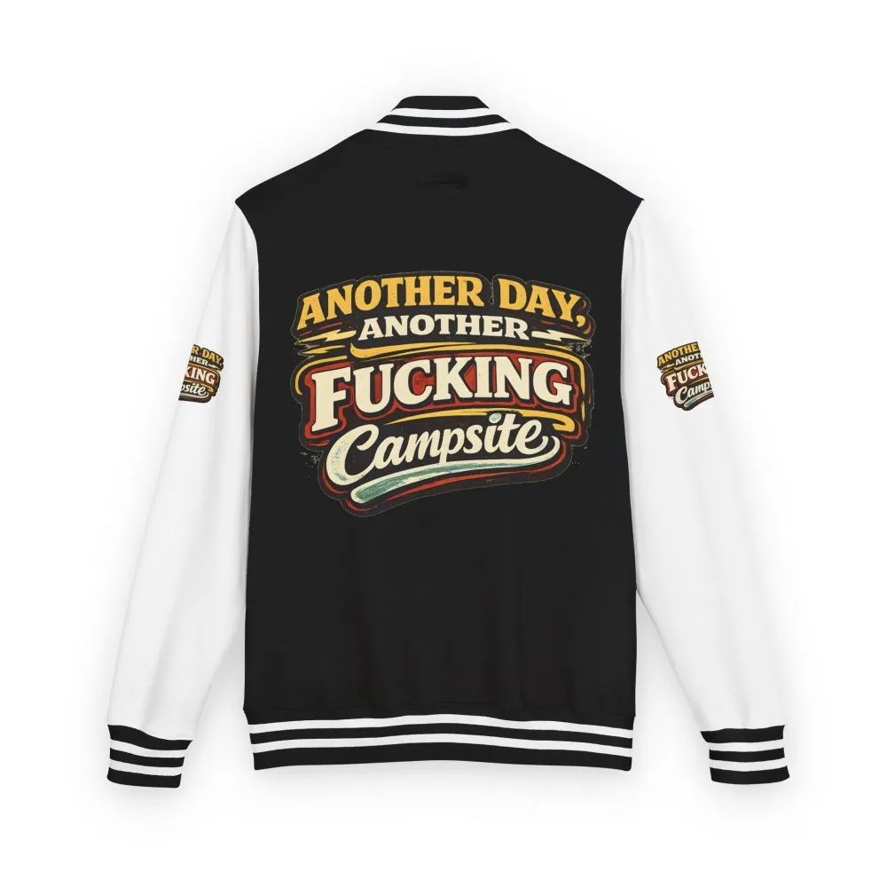 Unisex Heavyweight Letterman Jacket — "Another Day" Design F**K-Line