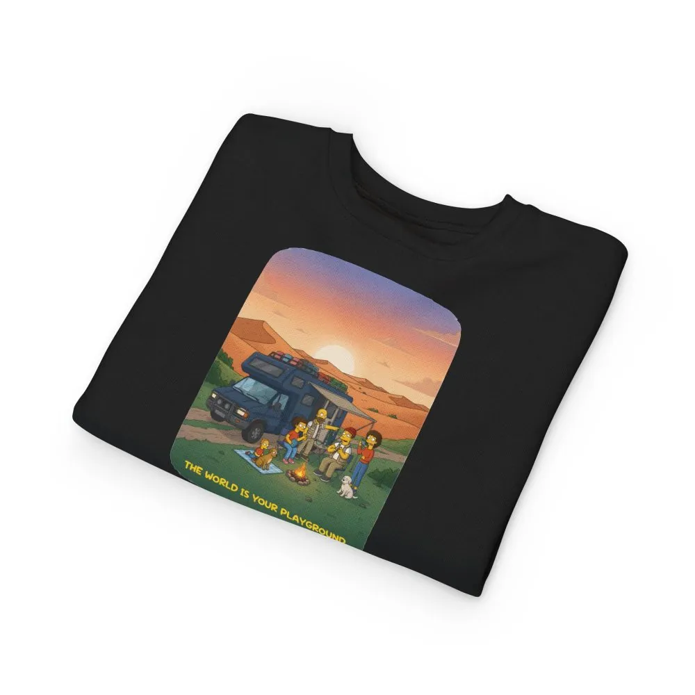 15658735358349567475_2048.jpeg Toddler Sweatshirt - "The World Is Your playground" (Design Sitcom-Line)