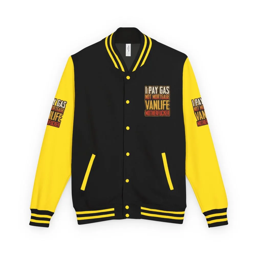 16062223804080950112_2048.jpeg Unisex Heavyweight Letterman Jacket — "I Pay Gas Not Mortgage" Design F**K-Line