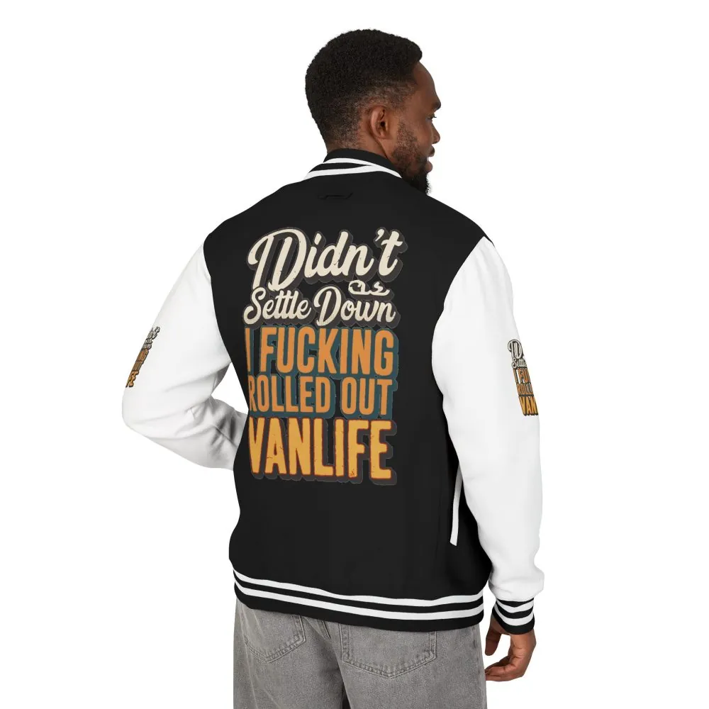 Unisex Heavyweight Letterman Jacket — "Dind´t Settle Down" Design F**K-Line