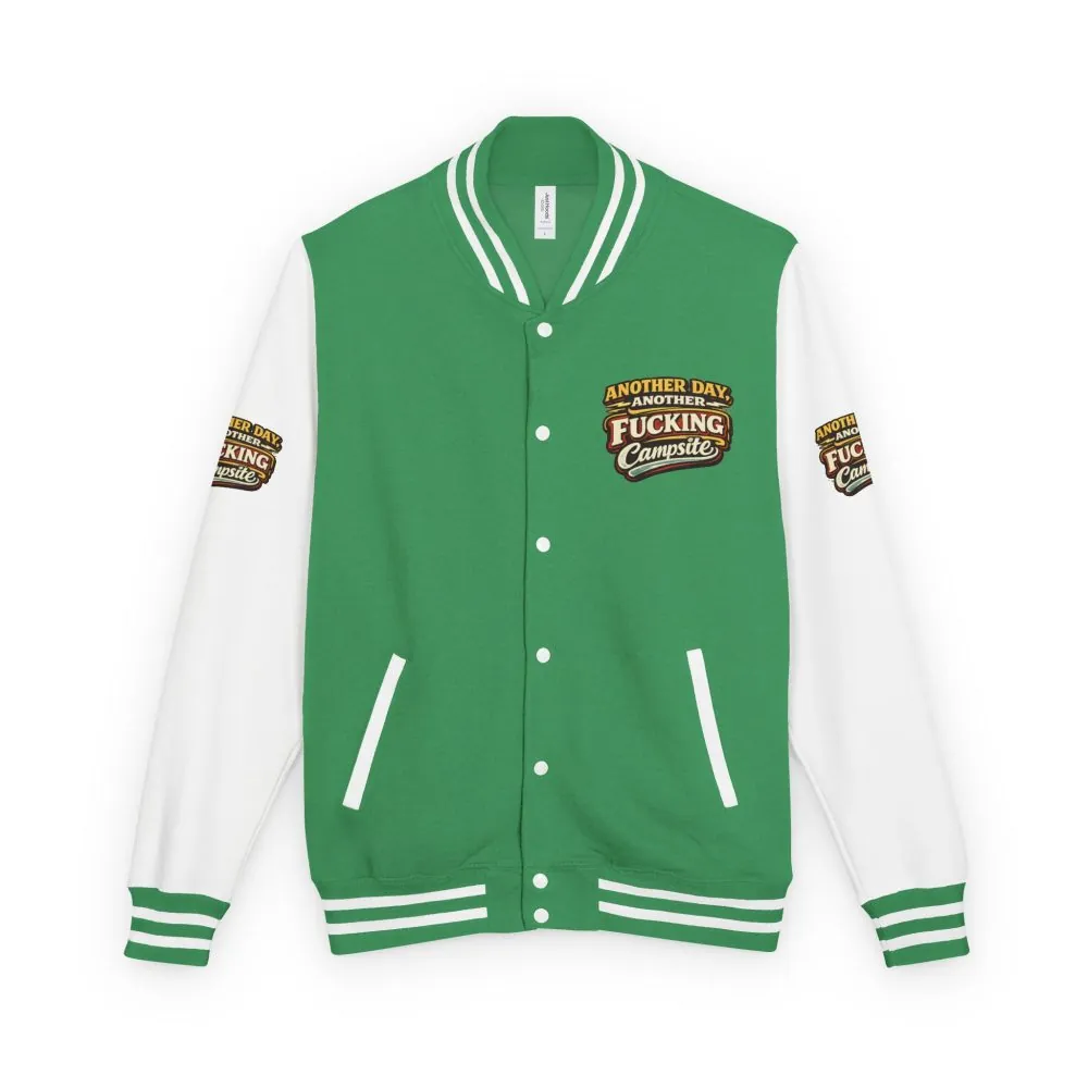 Unisex Heavyweight Letterman Jacket — "Another Day" Design F**K-Line