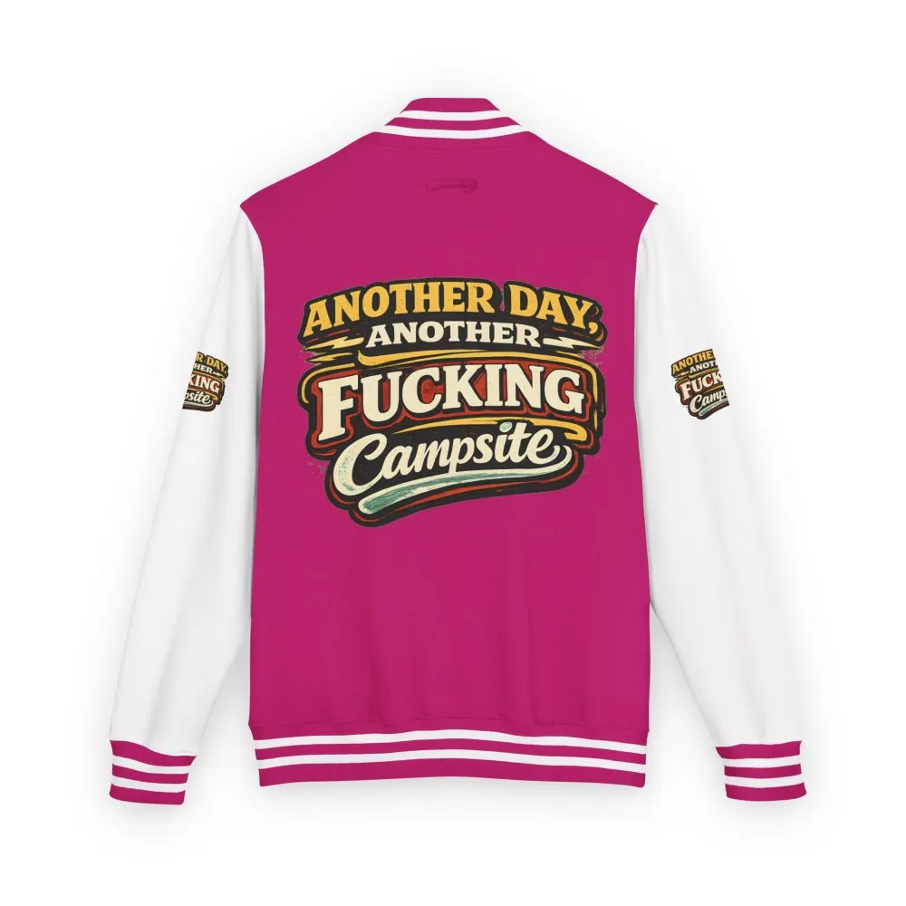 Unisex Heavyweight Letterman Jacket — "Another Day" Design F**K-Line