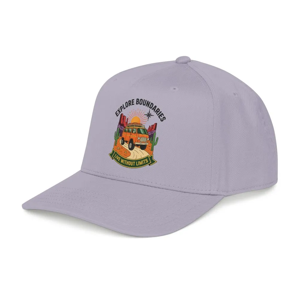 Baseball Cap— "Eplore Boundaries-Live without limits" Mid Profile Baseball Hat