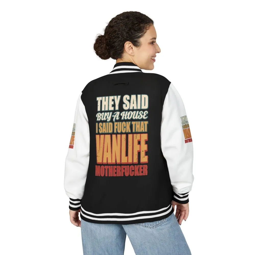 2470114941017205853_2048.jpeg Unisex Heavyweight Letterman Jacket — "They Said Buy A House" Design F**K-Line