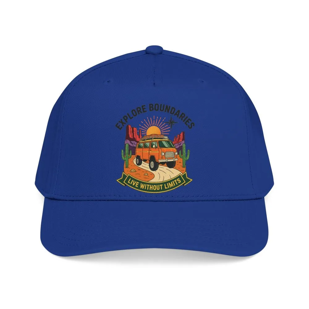 Baseball Cap— "Eplore Boundaries-Live without limits" Mid Profile Baseball Hat