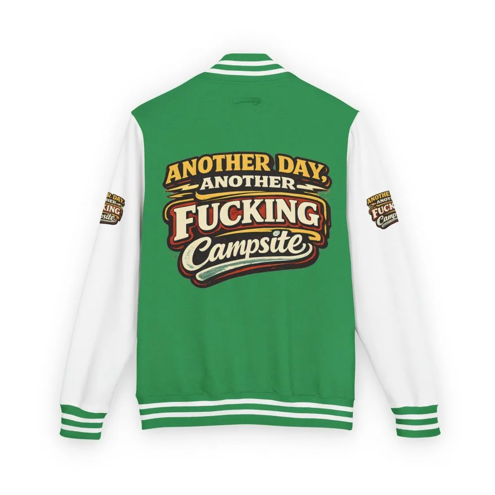 Unisex Heavyweight Letterman Jacket — "Another Day" Design F**K-Line
