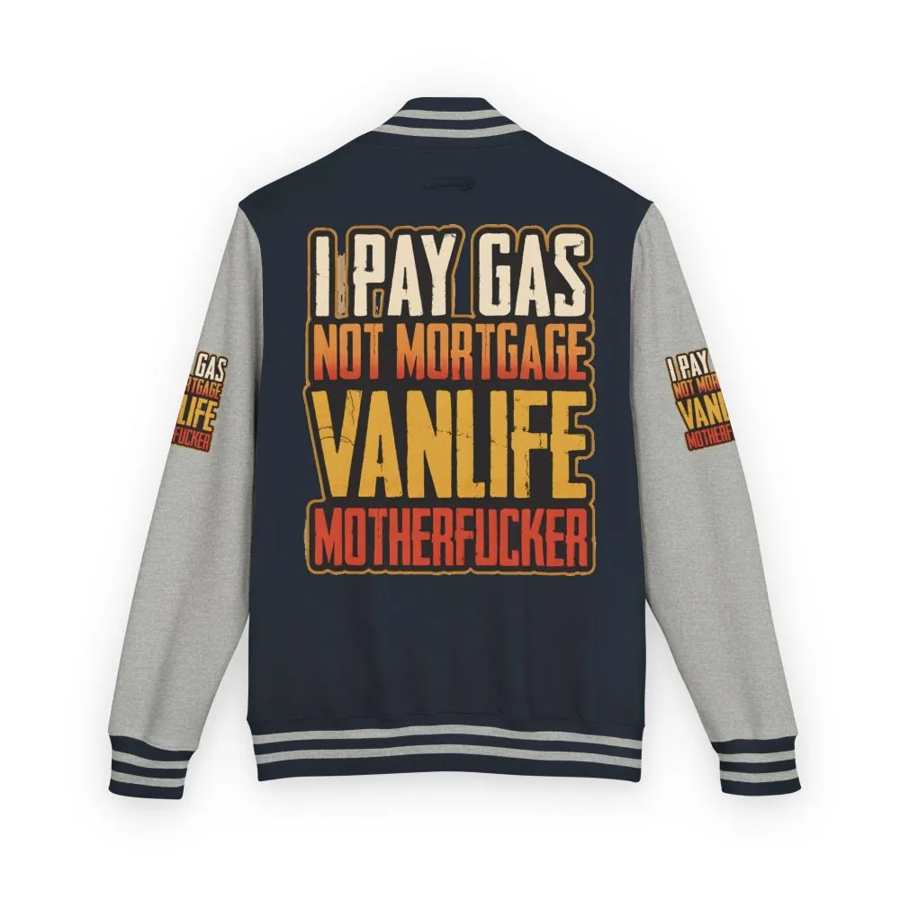 3918632951881591486_2048.jpeg Unisex Heavyweight Letterman Jacket — "I Pay Gas Not Mortgage" Design F**K-Line
