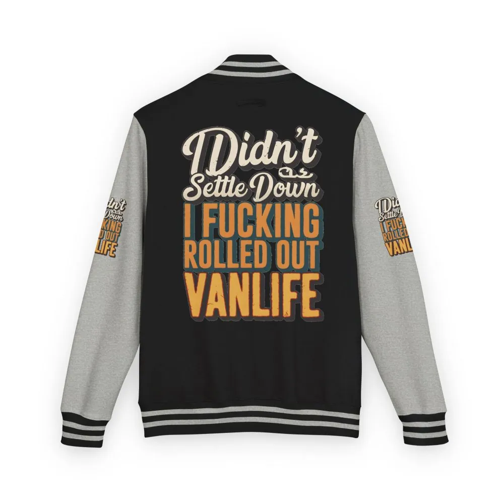Unisex Heavyweight Letterman Jacket — "Dind´t Settle Down" Design F**K-Line