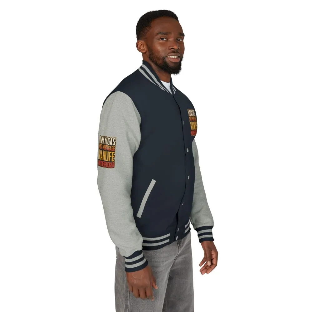 4889827900060230704_2048.jpeg Unisex Heavyweight Letterman Jacket — "I Pay Gas Not Mortgage" Design F**K-Line