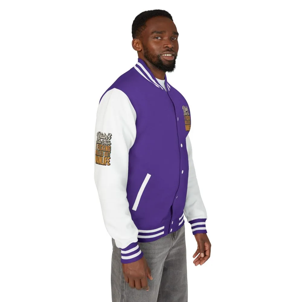 Unisex Heavyweight Letterman Jacket — "Dind´t Settle Down" Design F**K-Line