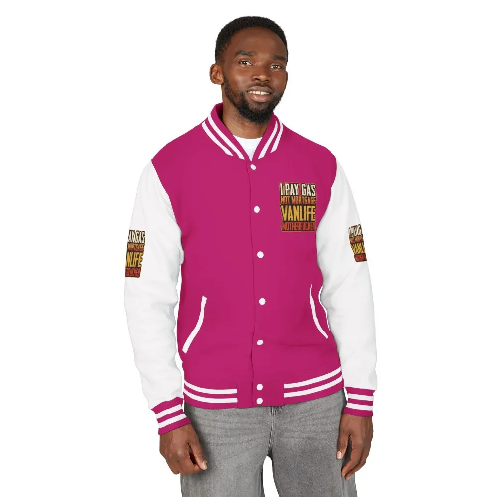 6055030874009374936_2048.jpeg Unisex Heavyweight Letterman Jacket — "I Pay Gas Not Mortgage" Design F**K-Line