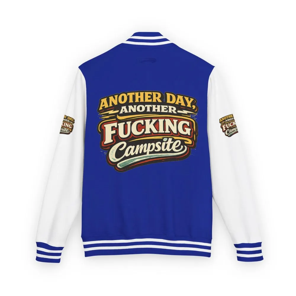 Unisex Heavyweight Letterman Jacket — "Another Day" Design F**K-Line