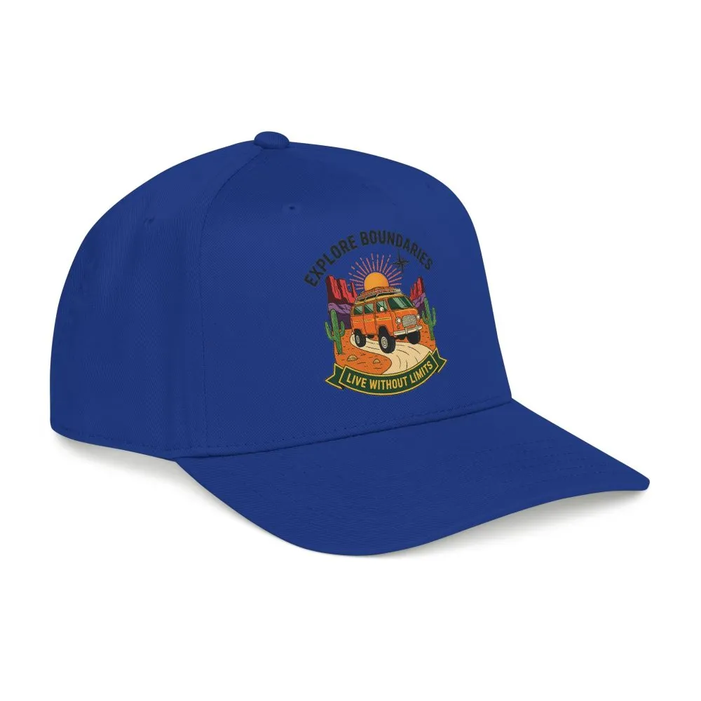 Baseball Cap— "Eplore Boundaries-Live without limits" Mid Profile Baseball Hat