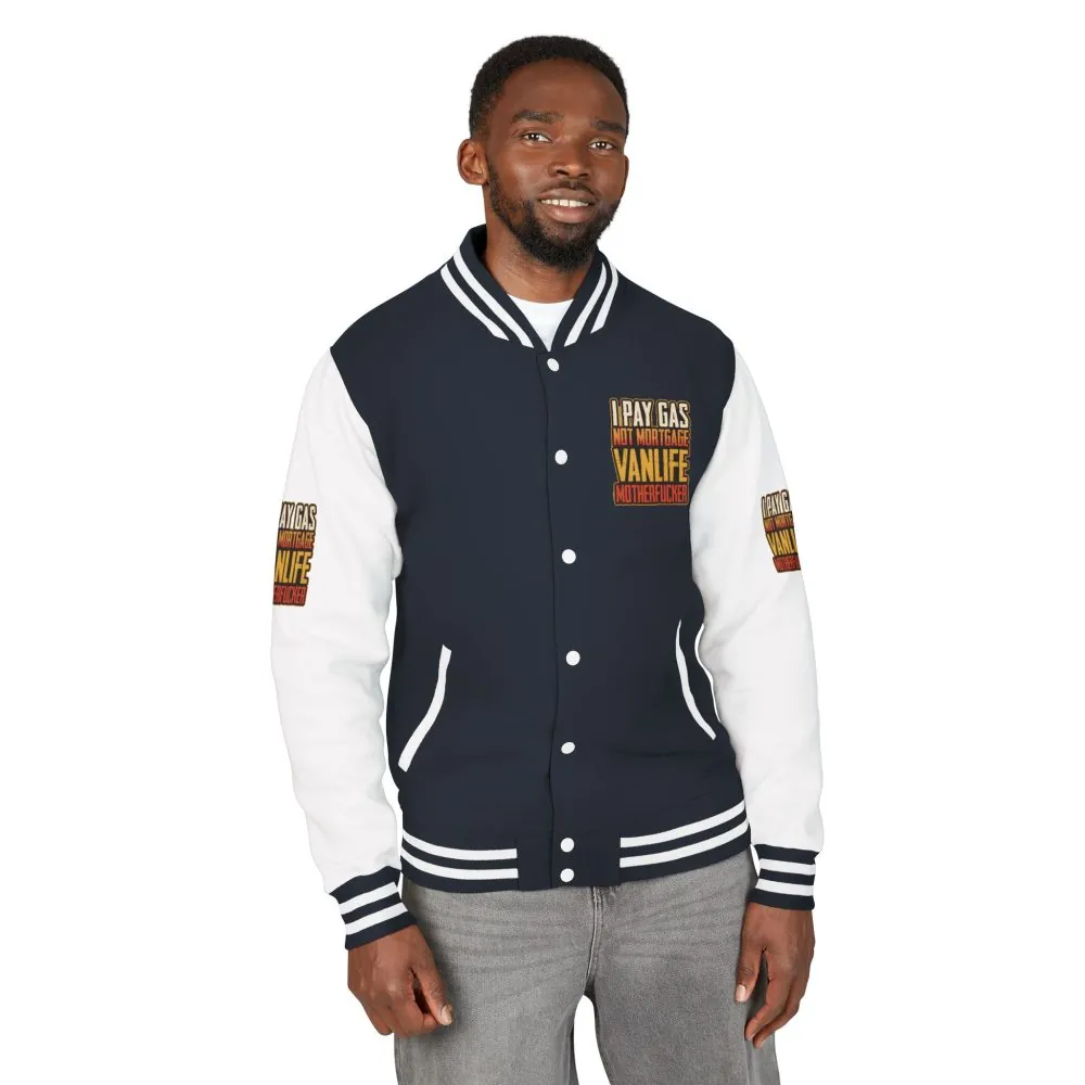 8439265016171567310_2048.jpeg Unisex Heavyweight Letterman Jacket — "I Pay Gas Not Mortgage" Design F**K-Line