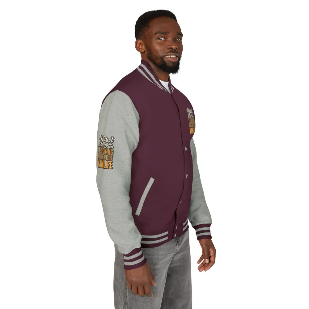 Unisex Heavyweight Letterman Jacket — "Dind´t Settle Down" Design F**K-Line