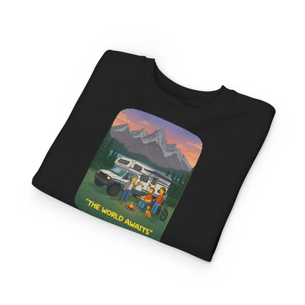 Toddler Sweatshirt - "The World Awaits" (Design Sitcom-Line)