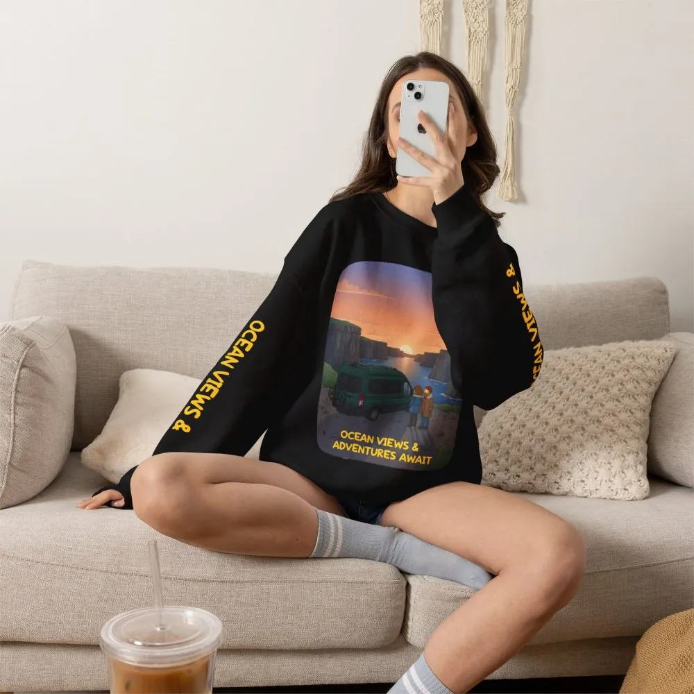 10010328165232332794_2048.jpeg Unisex Heavy Blend™ Crewneck Sweatshirt — "Ocean Views-Adventures Awaits" Design Sitcom-Line
