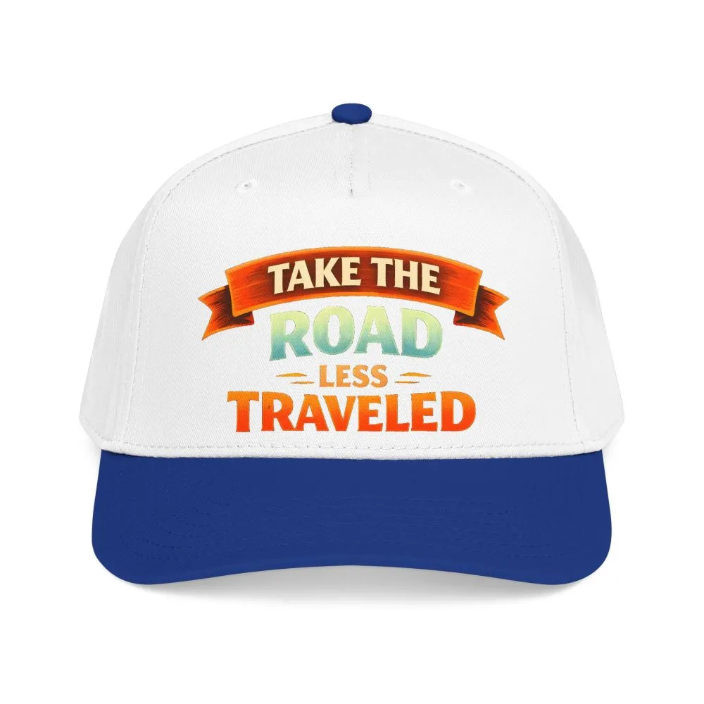 Baseball Cap - "Take The Road Less Traveled" Design Scenic-Line