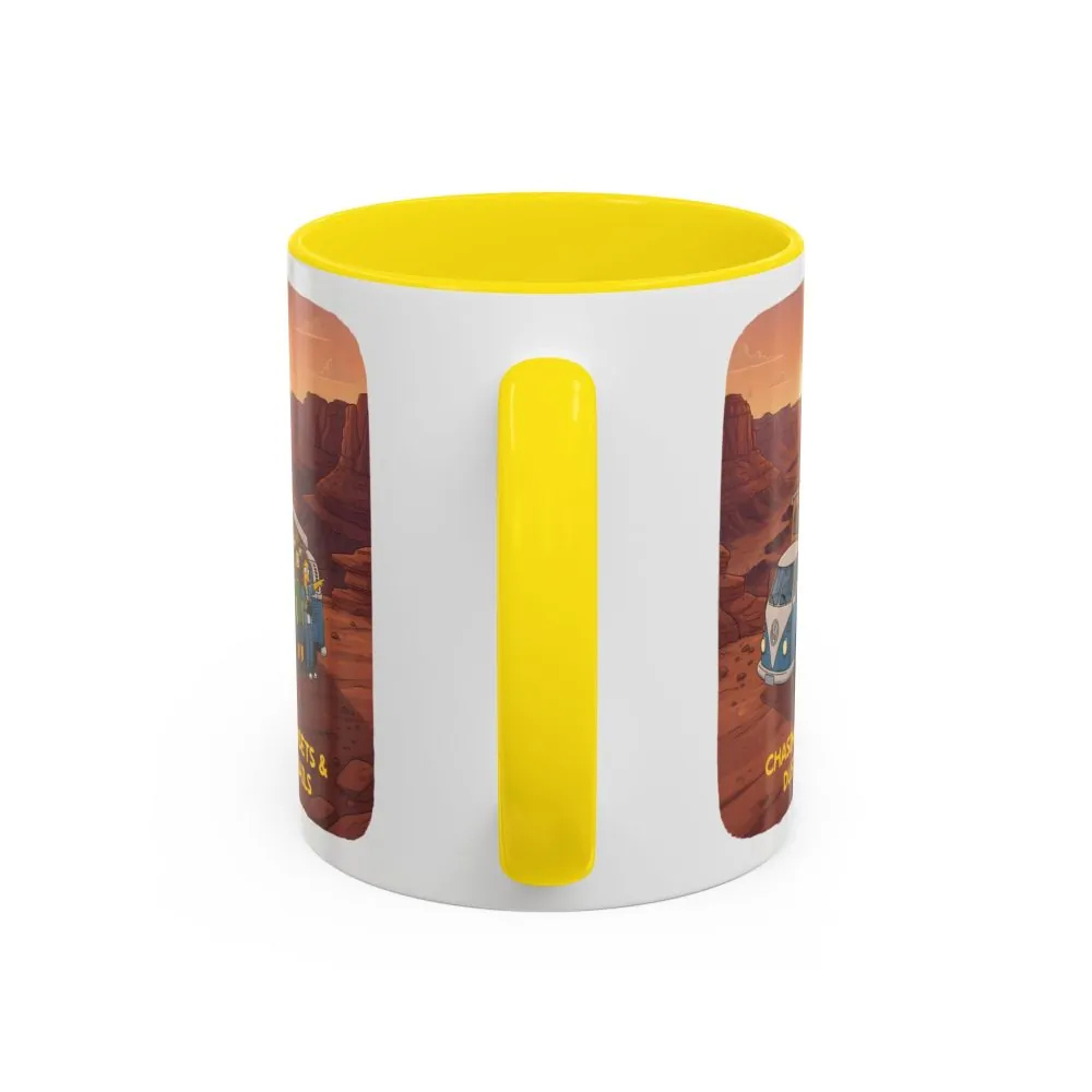 1006475126739389296_2048.jpeg Accent Coffee Mug (11, 15oz) — "Chasing Sunsets And Dusty Trails" Design Sitcom-Line