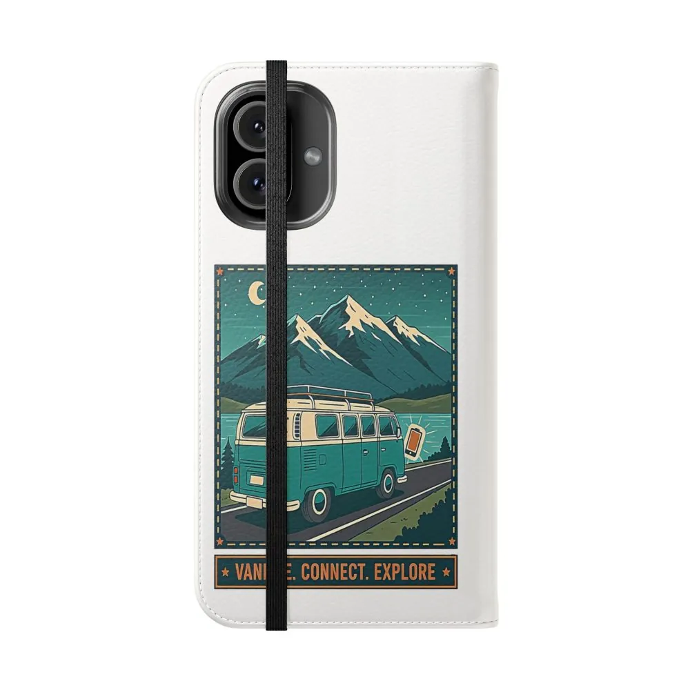 1008724365884827270_2048.jpeg Flip Phone Case — “WiFi Where the Roam Is” Vanlife Wallet Case