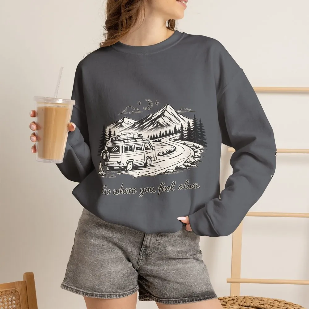 10114101363666318580_2048.jpeg Unisex Heavy Blend™ Crewneck Sweatshirt — "Go Where You Feel Alive" Design Minimal-Line