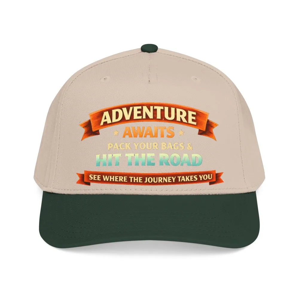 10130082873142585686_2048.jpeg Baseball Cap - "Adventure Awaits-Pack Your Bags" Design Scenic-Line