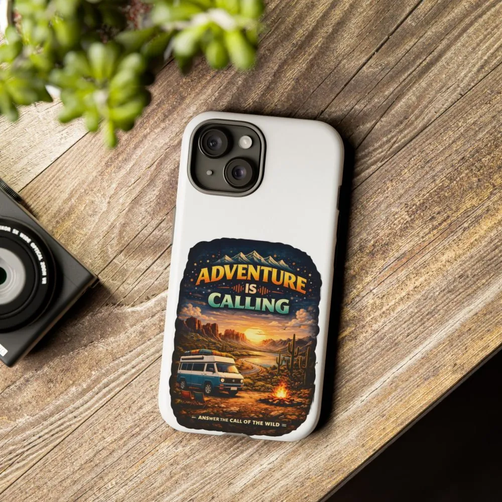 Phone Case — "Adventure Is Calling" (Design Scenic-Line)