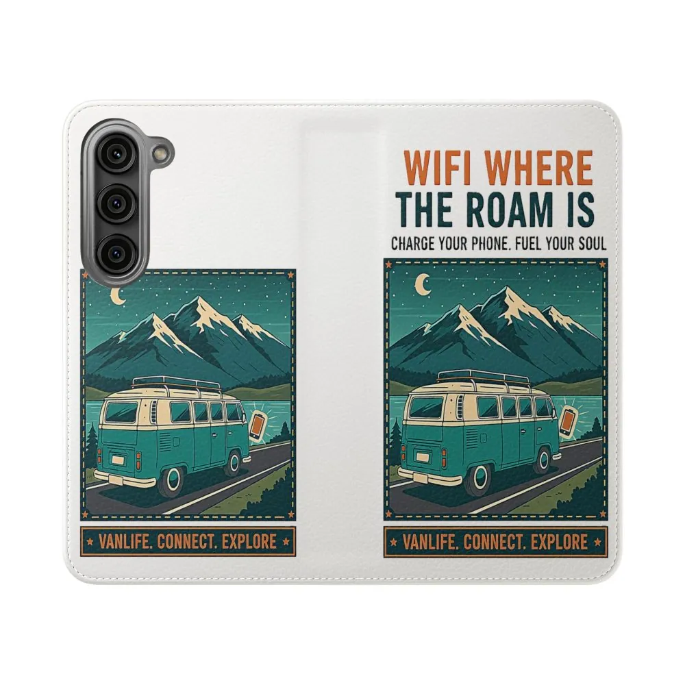 1013953727458571314_2048.jpeg Flip Phone Case — “WiFi Where the Roam Is” Vanlife Wallet Case