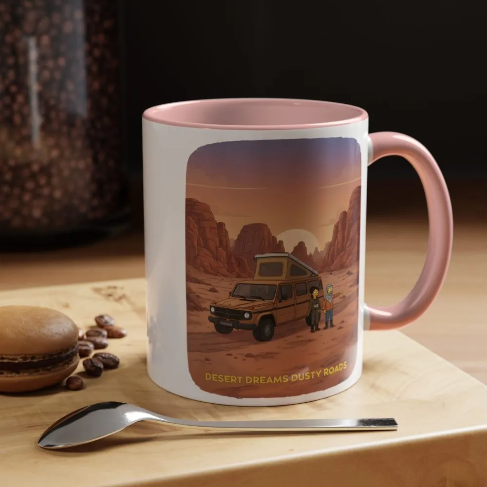 10208678187905700639_2048.jpeg Accent Coffee Mug (11, 15oz) — "Desert Dreams Dusty Roads" Design Sitcom-Line