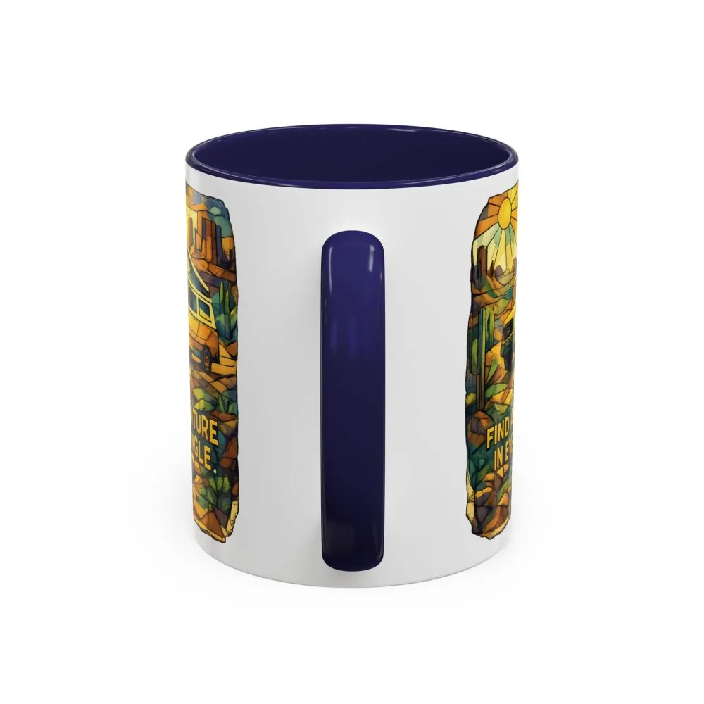 10219149183271149667_2048.jpeg Accent Coffee Mug (11, 15oz) — "Find Adventure In Every Corner" Design Cubic-Line