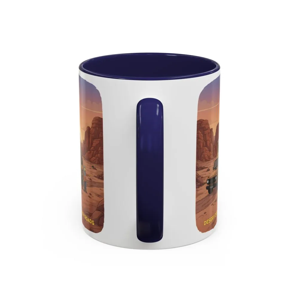 10223036418760894227_2048.jpeg Accent Coffee Mug (11, 15oz) — "Desert Dreams Dusty Roads" Design Sitcom-Line