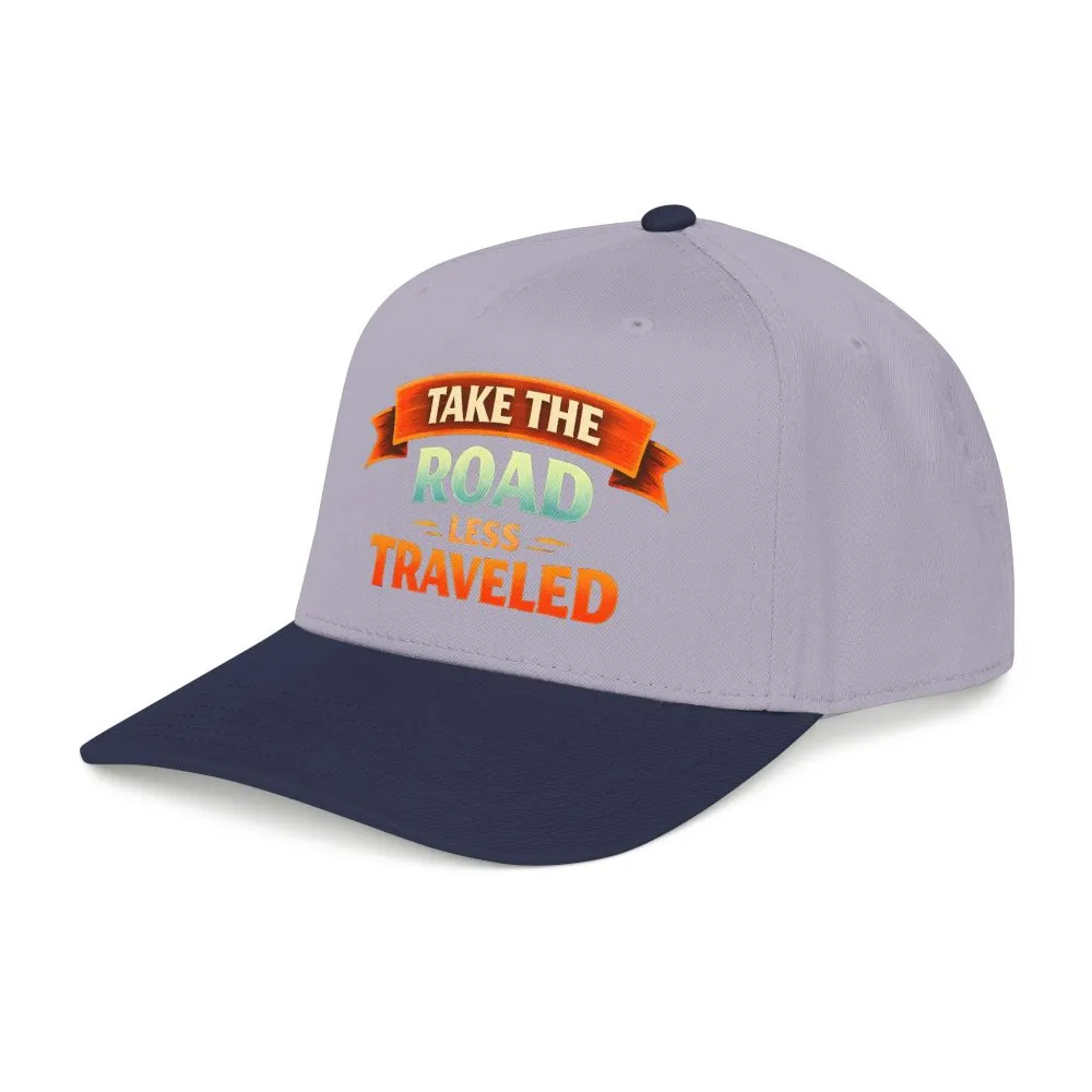 Baseball Cap - "Take The Road Less Traveled" Design Scenic-Line