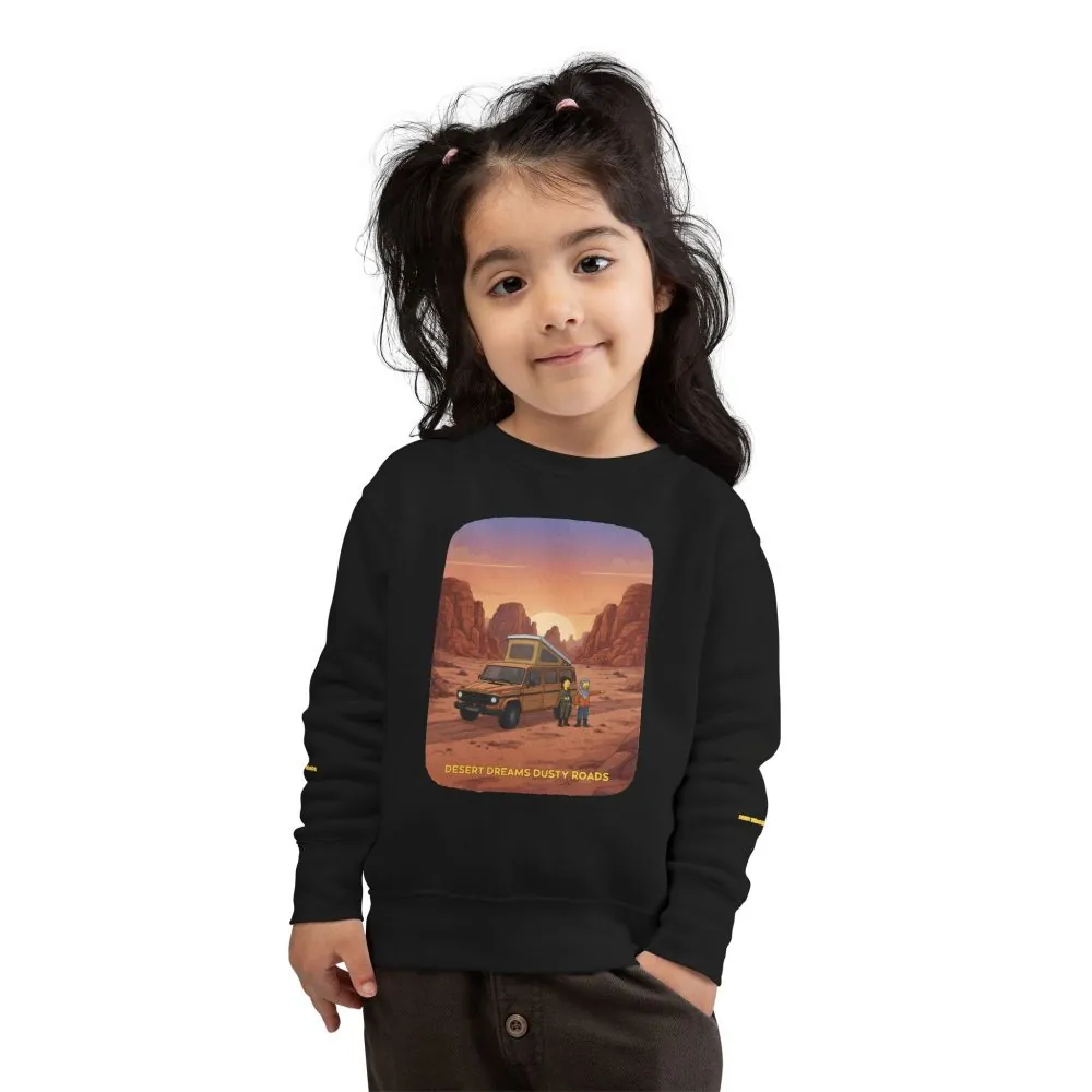 Toddler Sweatshirt - "Desert Dreams Dusty Roads" (Design Sitcom-Line)