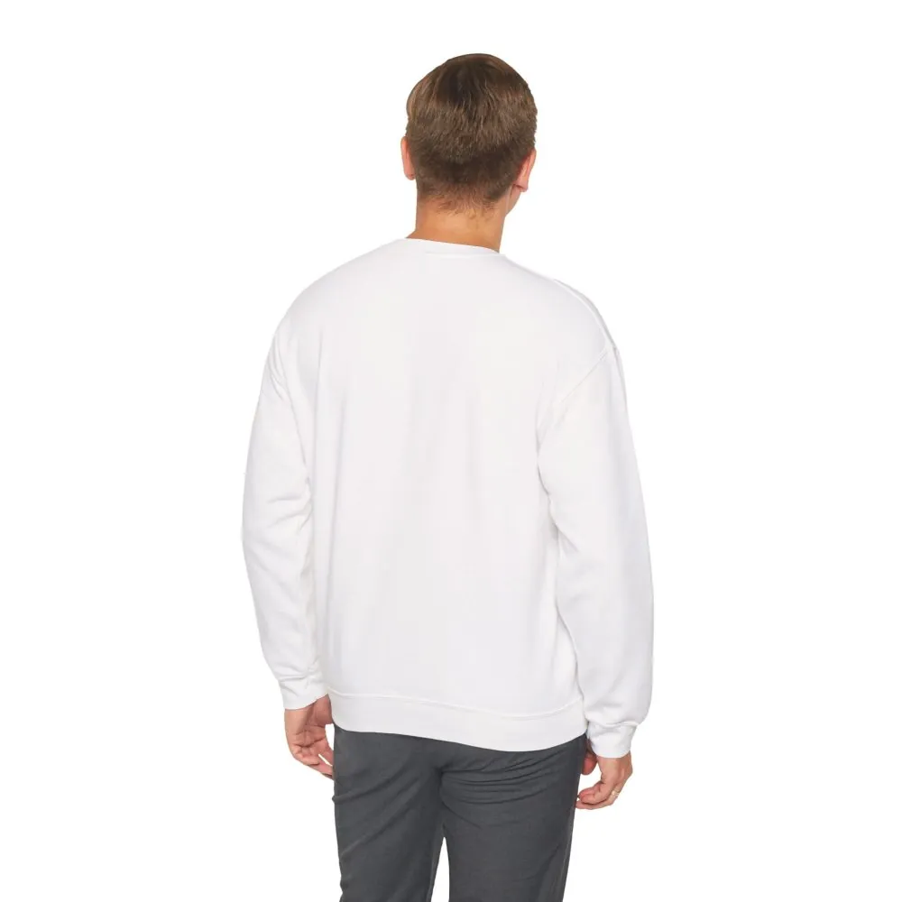 Crewneck Sweatshirt — "Adventure Awaits-Go Where You Feel Most Alive" (Only Font printed) Vintage Camper Van Outdoor Graphic