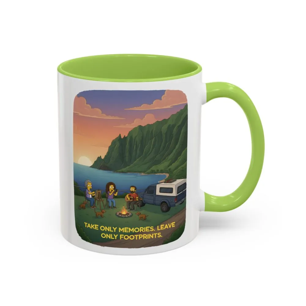 10287409479321257454_2048.jpeg Accent Coffee Mug (11, 15oz) — "Take Only Memories-Leave Only Footprints" Design Sitcom-Line