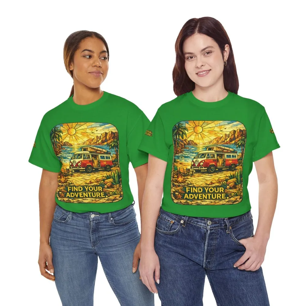10292223378719424578_2048.jpeg Unisex Heavy Cotton Tee — "Find Your Adventure" Design Cubic-Line