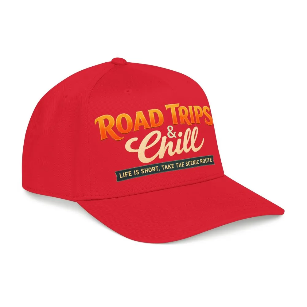 Baseball Cap - "Road Trips And Chill" Design Scenic-Line